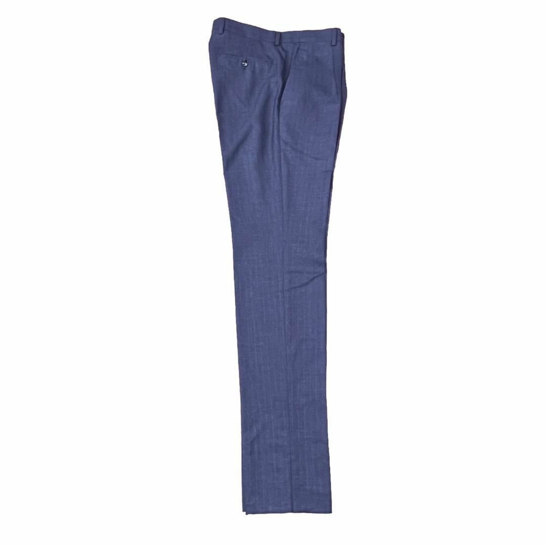 BARBA(バルバ)のBARBA バルバ スラックス 46 リネン混シルクウール インディゴ系カラー紺 メンズのパンツ(スラックス)の商品写真