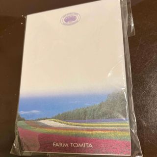 北海道　富良野　ラベンダー　メモ帳　新品　ファーム富田(ノート/メモ帳/ふせん)