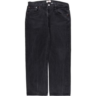 リーバイス(Levi's)の古着 リーバイス Levi's リーバイス501 STRAIGHT LEG BUTTON-FLY ブラックデニム ストレートデニムパンツ メンズw38 /eaa446014(デニム/ジーンズ)