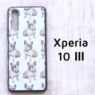 Xperia 10 Ⅲ フレンチブルドッグ ソフトケース カバー(Androidケース)