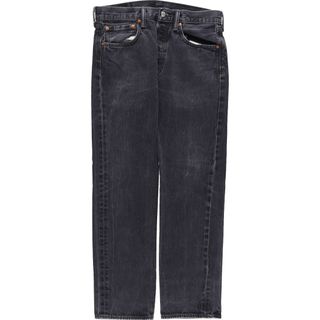 リーバイス(Levi's)の古着 リーバイス Levi's 501 ブラックデニム ストレートデニムパンツ メンズw32 /eaa446001(デニム/ジーンズ)