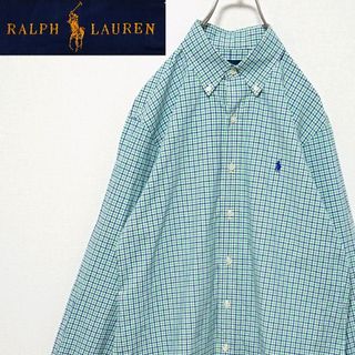 ラルフローレン(Ralph Lauren)の定番モデル ラルフローレン 刺繍 ロゴ ギンガムチェック 柄 長袖 シャツ(シャツ)