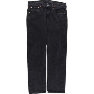 リーバイス(Levi's)の古着 リーバイス Levi's 501 ブラックデニム ストレートデニムパンツ メンズw34 /eaa446003(デニム/ジーンズ)