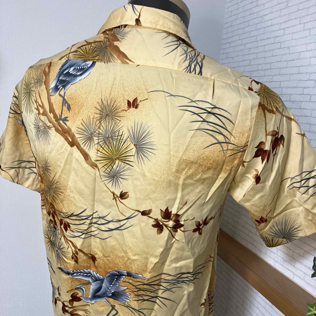 VINTAGE(ヴィンテージ)の希少！70s〜80s アロハシャツ　和柄　USA製　ヴィンテージ メンズのトップス(シャツ)の商品写真