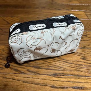 レスポートサック(LeSportsac)のレスポートサック×PEANUTSコラボ　レクタングラーコスメポーチ(ポーチ)