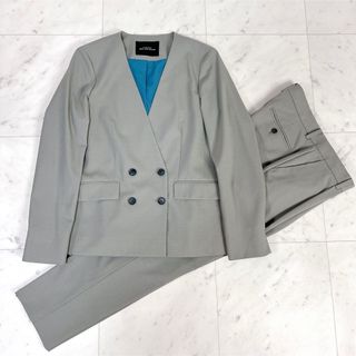 UNITED ARROWS green label relaxing - 《美品》グリーンレーベルリラクシング ノーカラーパンツセットアップ ダブル 40