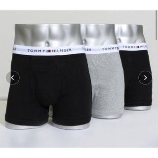 TOMMY HILFIGER - トミーヒルフィガー　ワンポイントロゴボクサーパンツLサイズ　3PACK