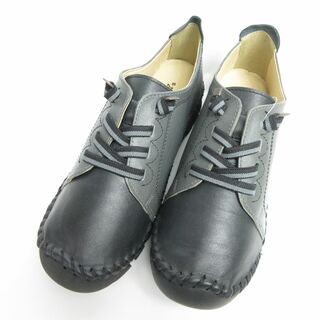 新品22.5cm♡ヤギ革レディースカジュアルシューズ(ローファー/革靴)
