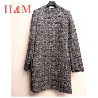 H&M ワンピース ツィード ミニワンピース XS 34 4 160