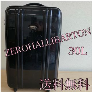 ゼロハリバートン(ZERO HALLIBURTON)の良品　ゼロハリバートン　キャリーバッグ　スーツケース　エクスパンダブル　出張　黒(スーツケース/キャリーバッグ)