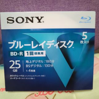 ソニー ブルーレイR4倍速1層 Vシリーズ 5BNR1VLPS4(5枚入)(その他)