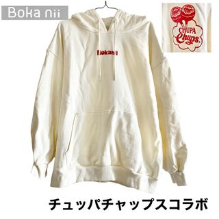 【Boka nii Chupa Chups】プリントフーディー　パーカー　新品(パーカー)