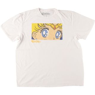 古着 SAILOR MOON 美少女戦士セーラームーン キャラクタープリントTシャツ メンズXL /eaa442938(Tシャツ/カットソー(半袖/袖なし))