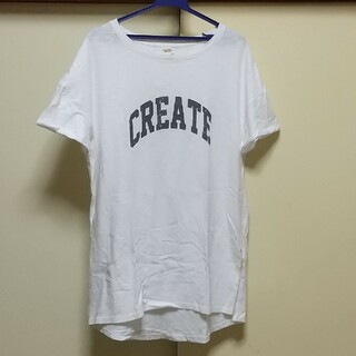 オーバーサイズ コットン ロゴ Tシャツ ユニクロ gu GRL INGNI(Tシャツ(半袖/袖なし))