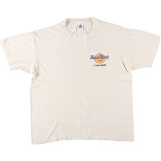 古着 90年代 HARD ROCK CAFE ハードロックカフェ バックプリント アドバタイジングTシャツ USA製 メンズXL ヴィンテージ /eaa442978(Tシャツ/カットソー(半袖/袖なし))