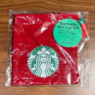 スターバックスコーヒー(Starbucks Coffee)のスターバックス　ホリデー2022ミニカップギフト　巾着　RED(その他)