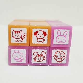 はんこ　6個セット　ハンコ　浸透印