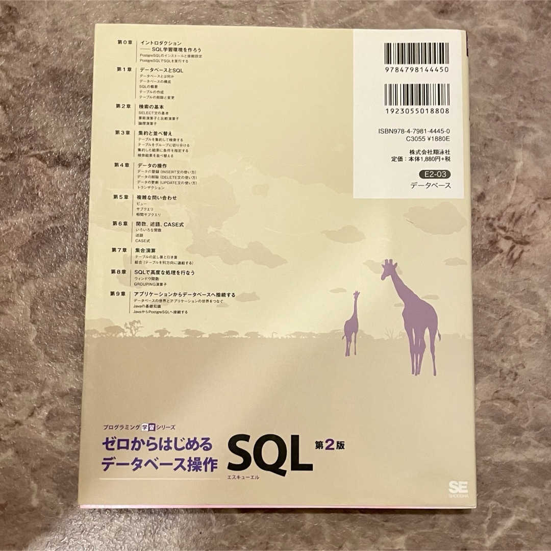 ＳＱＬゼロからはじめるデータベース操作 エンタメ/ホビーの本(コンピュータ/IT)の商品写真