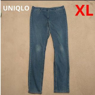 ユニクロ(UNIQLO)のUSED　UNIQLO　デニム生地　ストレッチパンツ　XL(デニム/ジーンズ)