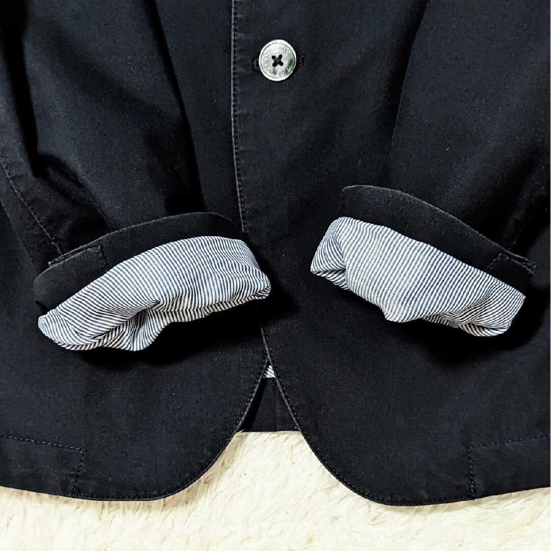 TAKEO KIKUCHI(タケオキクチ)のタケオキクチ テーラードジャケット アンコン ジャケット ビジネス 濃紺 Ｍ メンズのジャケット/アウター(テーラードジャケット)の商品写真