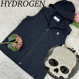 ハイドロゲン(HYDROGEN)のハイドロゲン メンズ ベスト ゴルフベスト イタリア製 ブラック 黒 M(クラブ)