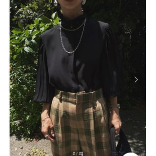 アメリヴィンテージ(Ameri VINTAGE)のPLEATS SLEEVE BLOUSE(シャツ/ブラウス(長袖/七分))