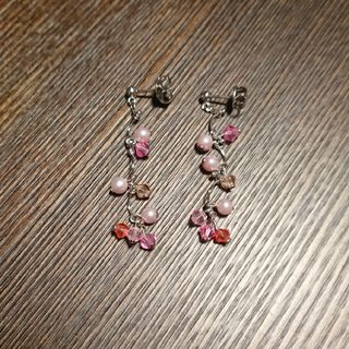 ピアス【ビーズ・ピンク】(ピアス)