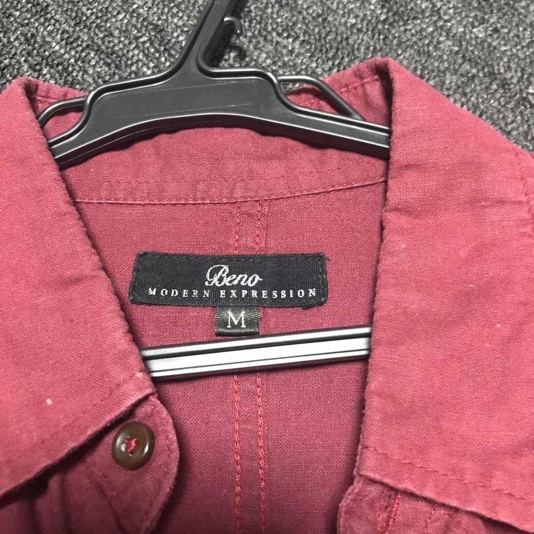 赤シャツ　七分袖 メンズのジャケット/アウター(その他)の商品写真