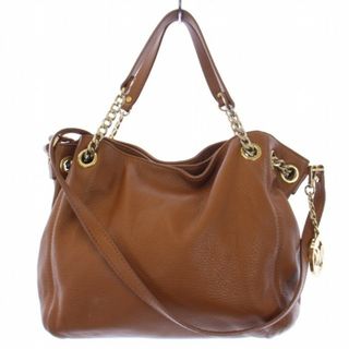 マイケルコース(Michael Kors)のマイケルコース ショルダーバッグ ハンドバッグ 2WAY チェーン レザー 茶(ショルダーバッグ)