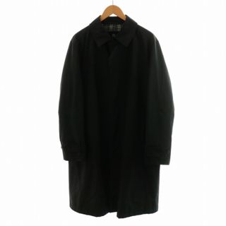 バーバリーブラックレーベル(BURBERRY BLACK LABEL)のBURBERRY BLACK LABEL ステンカラーコート ロング丈 LL 黒(ステンカラーコート)