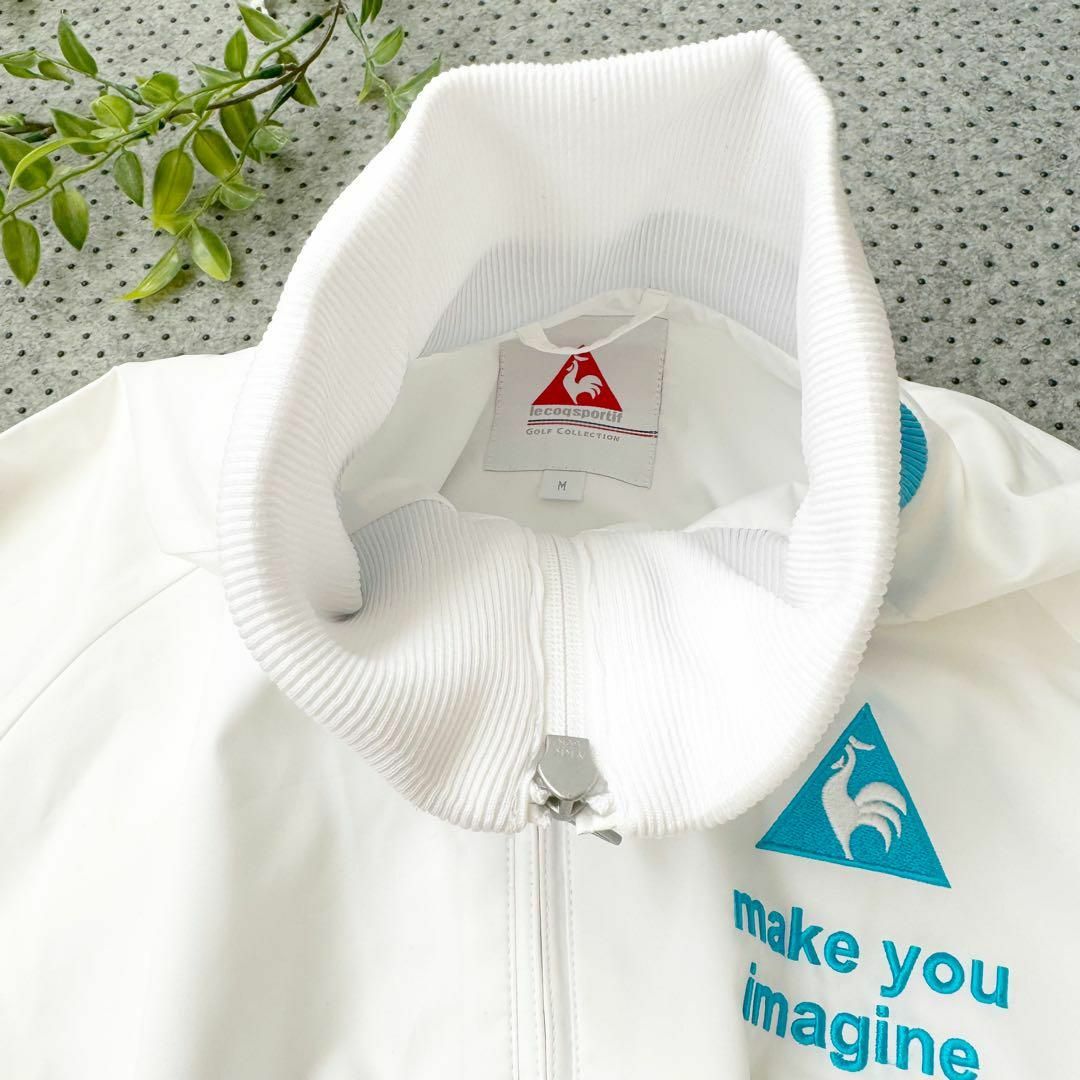 le coq sportif(ルコックスポルティフ)の【美品】ルコックスポルティフ　ゴルフウェア　フルジップ　ブルゾン　Mサイズ スポーツ/アウトドアのゴルフ(ウエア)の商品写真