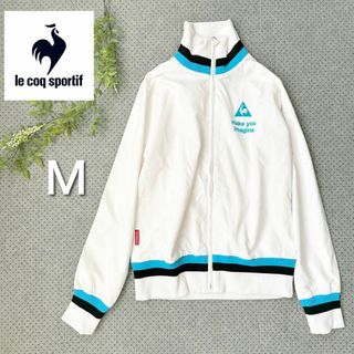 ルコックスポルティフ(le coq sportif)の【美品】ルコックスポルティフ　ゴルフウェア　フルジップ　ブルゾン　Mサイズ(ウエア)