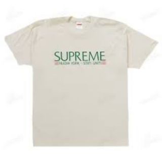 シュプリーム(Supreme)のSupreme 20aw Nuova York Tee ナチュラル(Tシャツ/カットソー(半袖/袖なし))