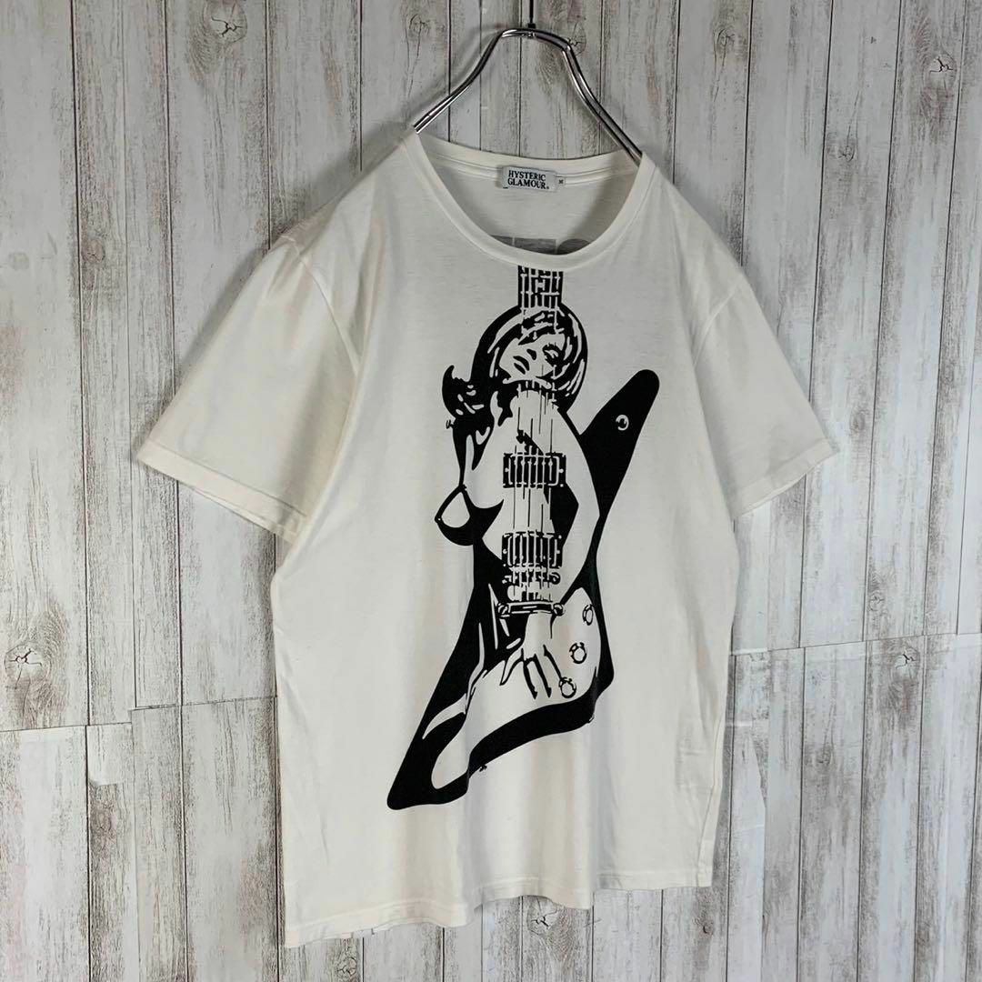 HYSTERIC GLAMOUR(ヒステリックグラマー)の【超絶希少モデル】ヒステリックグラマー ギターガール M 即完売 希少 Tシャツ メンズのトップス(Tシャツ/カットソー(半袖/袖なし))の商品写真