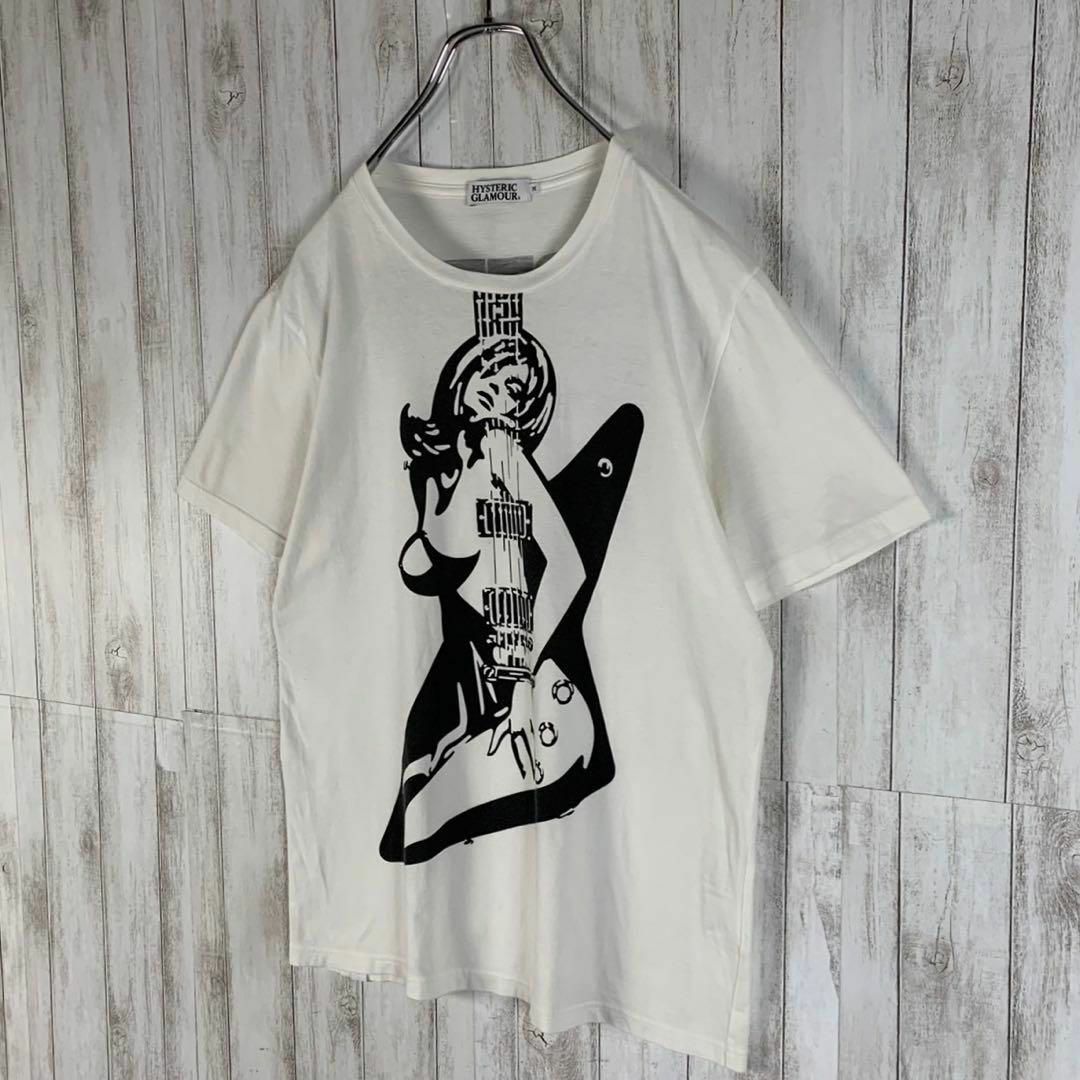 HYSTERIC GLAMOUR(ヒステリックグラマー)の【超絶希少モデル】ヒステリックグラマー ギターガール M 即完売 希少 Tシャツ メンズのトップス(Tシャツ/カットソー(半袖/袖なし))の商品写真