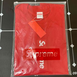 シュプリーム(Supreme)のSupreme Cross Box Logo Tee Lサイズ　レッド(Tシャツ/カットソー(半袖/袖なし))