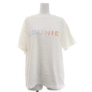 ルーニィ(LOUNIE)のルーニィ グラデーションロゴ ショートスリーブTシャツ カットソー 半袖 F 白(カットソー(半袖/袖なし))