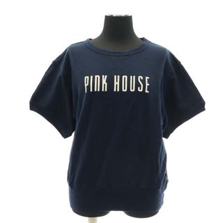 PINK HOUSE - ピンクハウス ロゴ 半袖トレーナー カットソー 紺 ネイビー