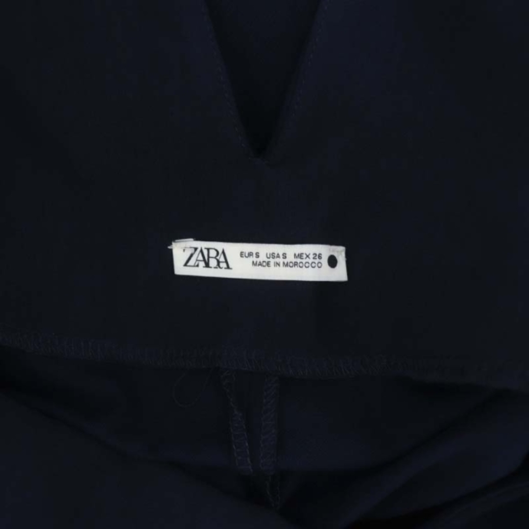 ZARA(ザラ)のザラ Vネックドレスワンピース ロング丈 マキシ丈 プルオーバー M 紺  レディースのワンピース(ロングワンピース/マキシワンピース)の商品写真