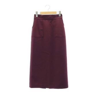 クラネ POCKET BASIC SKIRT タイトスカート ロング 1 紫(ロングスカート)