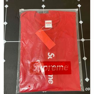 シュプリーム(Supreme)のSupreme Cross Box Logo Tee Mサイズ　レッド(Tシャツ/カットソー(半袖/袖なし))