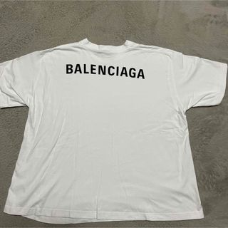 バレンシアガ(Balenciaga)の国内正規品　BALENCIAGA BACK Logo tee tシャツ　 M 白(Tシャツ/カットソー(半袖/袖なし))