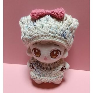 猫耳帽子  スカート 10cm ぬいちゃん用 ぬいぐるみ用(その他)