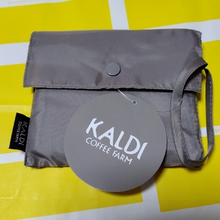 カルディ(KALDI)の限定価格【新品タグ付】カルディ　エコバッグ　グレー　１個(エコバッグ)