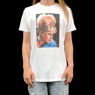 新品 ブリジット バルドー フランス グラマー ファッション モデル Tシャツ(Tシャツ/カットソー(半袖/袖なし))