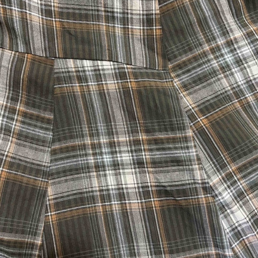 【新品】La mure  チェック柄フレアスカート　M レディースのスカート(ロングスカート)の商品写真