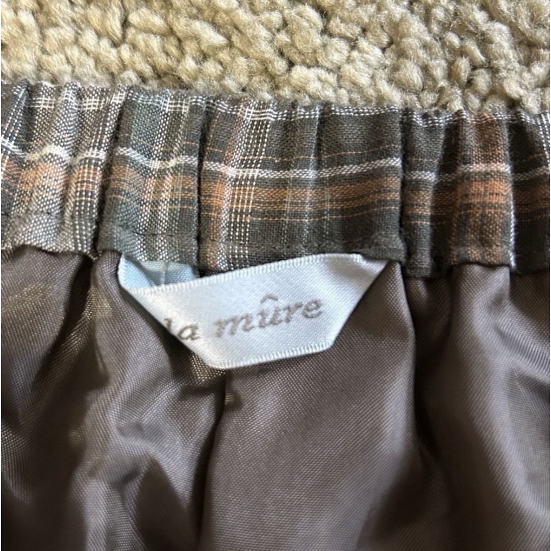【新品】La mure  チェック柄フレアスカート　M レディースのスカート(ロングスカート)の商品写真