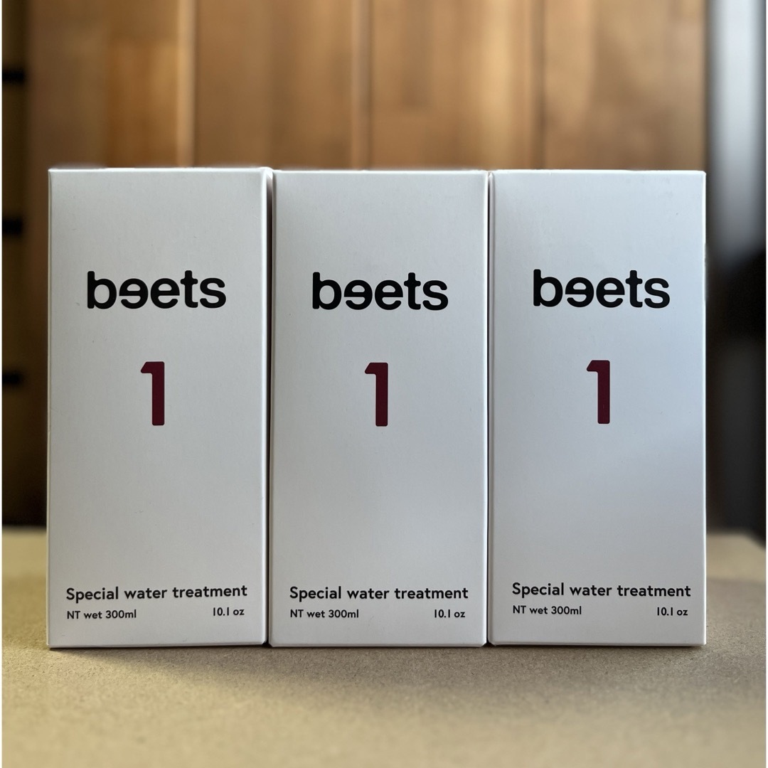 【未使用】beets ビーツ ウォータートリートメント300ml × 3本 コスメ/美容のヘアケア/スタイリング(オイル/美容液)の商品写真