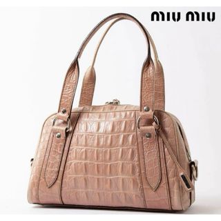 ミュウミュウ(miumiu)のミュウミュウ　ハンドバッグ　美品(ハンドバッグ)