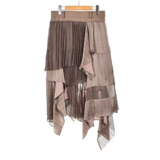 サカイ(sacai)のsacai 22AW Chalk Stripe Skirt 1 22-06333(ロングスカート)